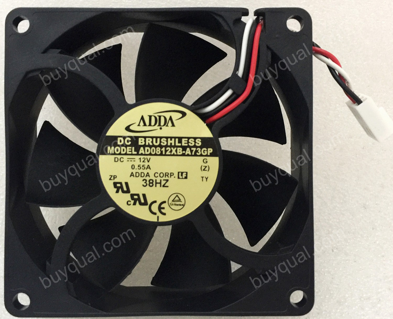 ADDA AD0812XB-A73GP 12V 0.55A 3wires Cooling Fan ADDA AD0812XB-A73GP 12V 0.55A 3wires Cooling Fan